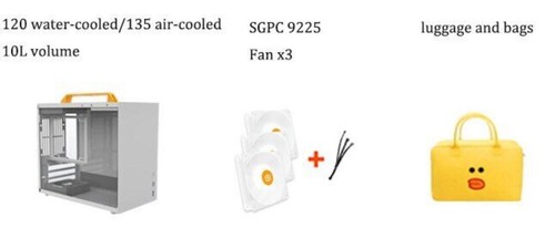 Portable Desktop Computer 120 Water-cooled ATX Power Supply ITX K77 Mini Chassis - 第 8/10 張圖片