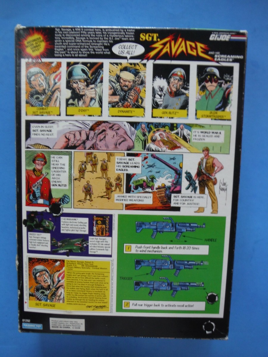 1994 GI JOE SGT SAVAGE 12 1994 GI JOE SGT SAVAGE 12