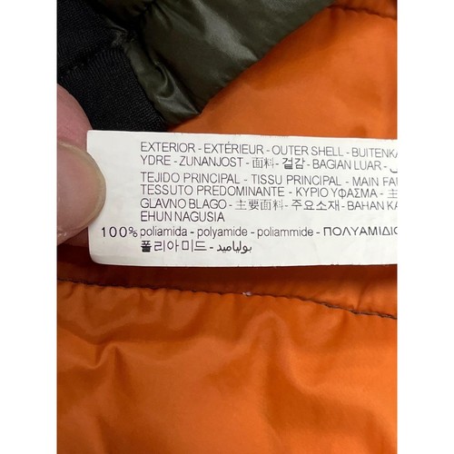 Zara Damen grün schwarz Kapuze gesteppt Brust/Hüftentaschen gefütterte Jacke Large - Bild 10 von 11