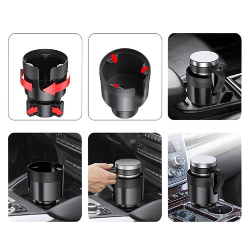 Car Cup Holder Expander Adapter For Large Bottle Mugs Travel - Picture 6 of 13
