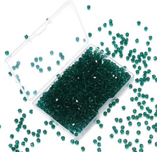 1000Pcs Crystal Glass Beads 4Mm Bulk Faceted Bicone Spacer Beads for DIY Jewelry