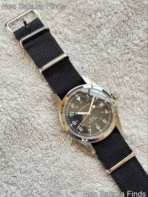 Discontinued Hamilton Khaki RAF 6B Pilot 38mm Automatic Watch Japan Working
