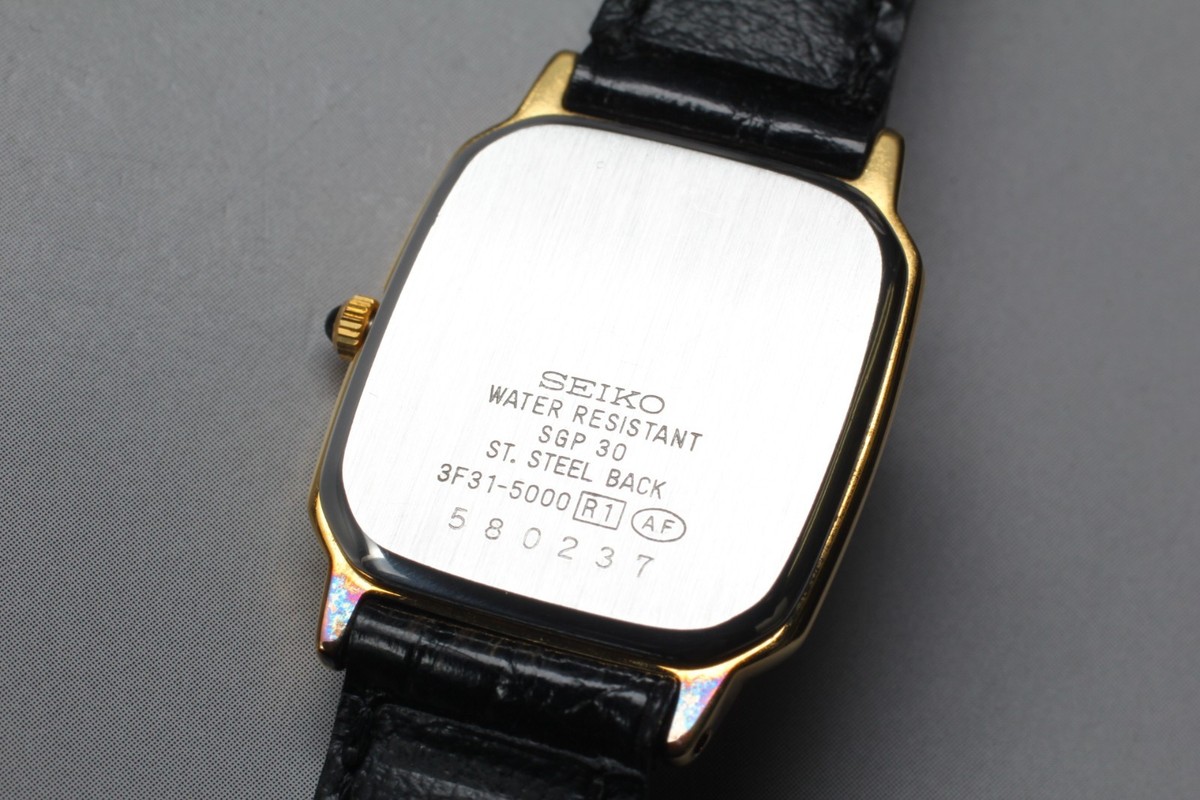 Vintage 1995 [N MINT] SEIKO EXCELINE 3F31-5000 Ladies Gold
