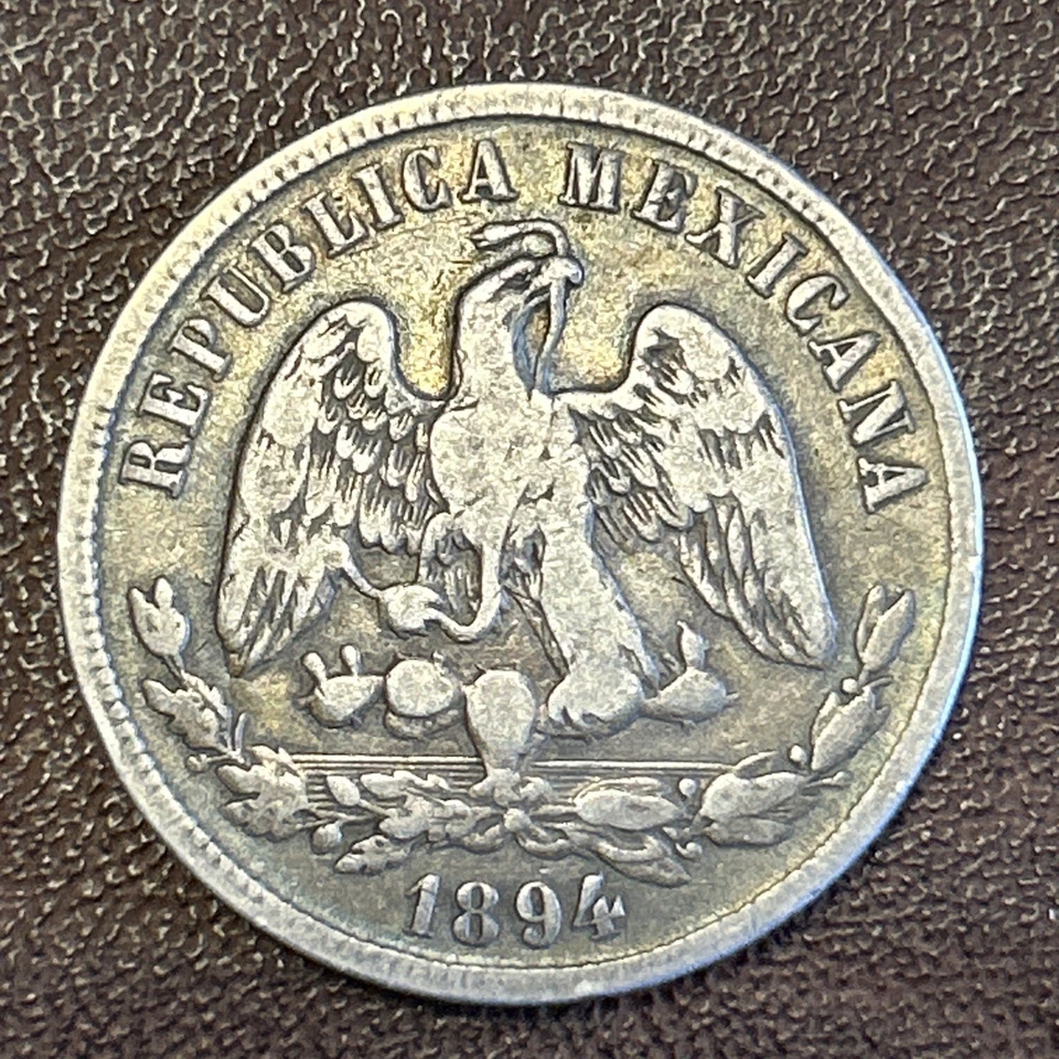 1894 Mexico Ho G 50 Centavos / 90% Silver  - Image 4 of 4