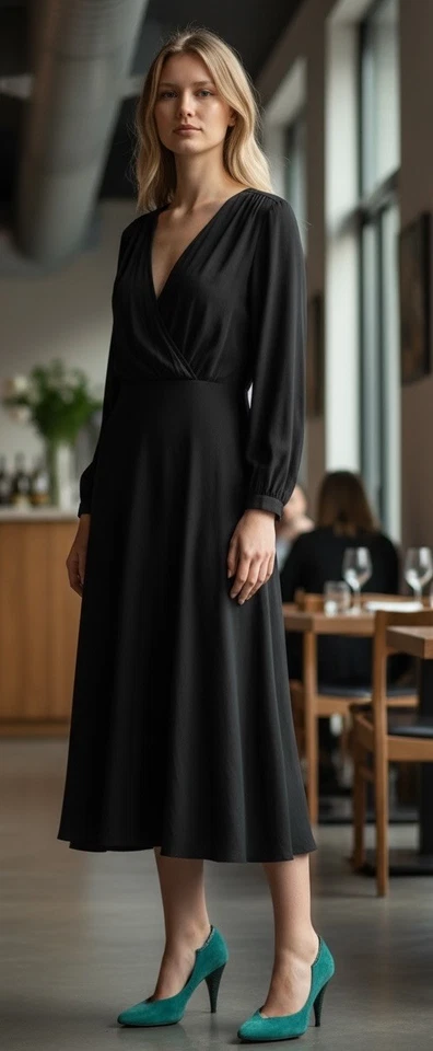 Zapatos de tacón Stuart Weitzman para Mr Seymour 6,5 gamuza verde azulado piel de serpiente España vintage Foto 4 de 4