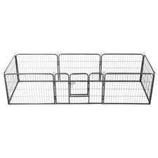 Dog Playpen - Flexible Steel Enclosure for Dogs - Various Sizes vidaXL