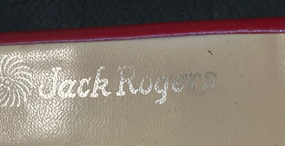 Mocasines Jack Rogers Vintage 7.5 Azul y Rojo Zapatos Sin Cordones Con Borla Dorada Costal Foto 4 de 4