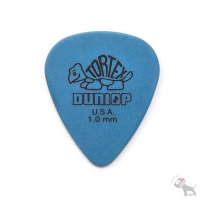Jim Dunlop Guitar Tortex Picks 1.00 mm Blue Picks 72 Pack Standard 418R1