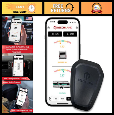 Wireless RV Leveling System - User-Friendly App, Real-Time Measurements, Advance