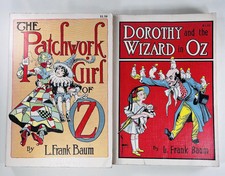 Vintage Wizard Of Oz-Baum-Rand McNally Softcover Patchwork Girl Dorothy Wizard