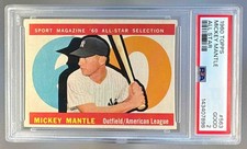 1960 Topps 563 Mickey Mantle All Star PSA 2 143407898
