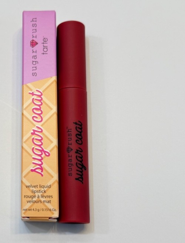 Tarte ~ Sugar Rush Sugar Coat Samt flüssiger Lippenstift ~ STREUEN (Beere) ~ KOSTENLOSER VERSAND
