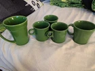 Fiestaware Shamrock Green Coffee Mugs Bistro Latte Mug Small Mugs MADE IN USA!