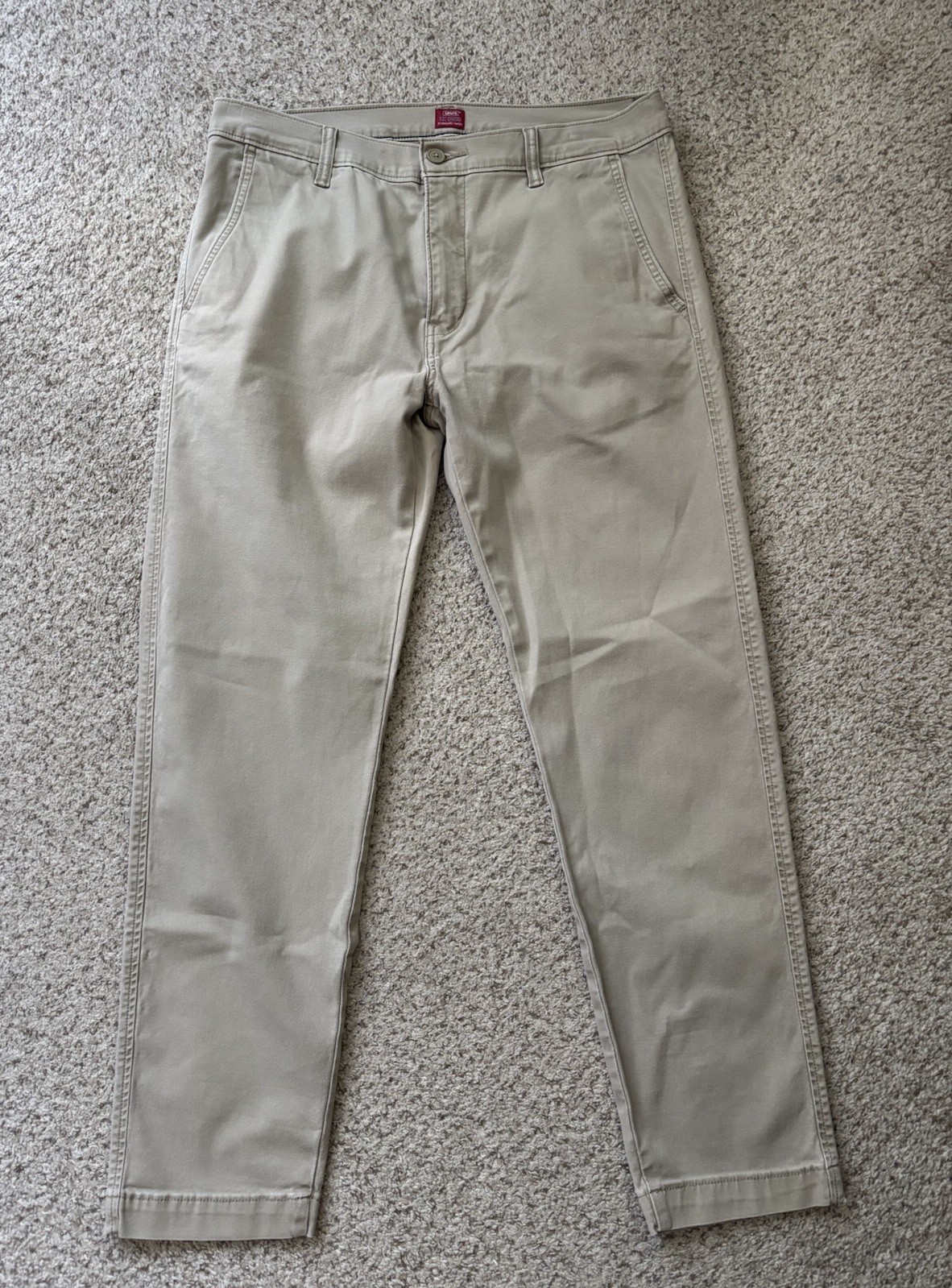 Levi's Pants Mens Size 34x29 Light Beige XX Chino Standard Taper Cotton Stretch