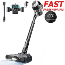 Powerful Cordless Vacuum Cleaner W/ Brush Large LED Carpet Pet Hair Living Room