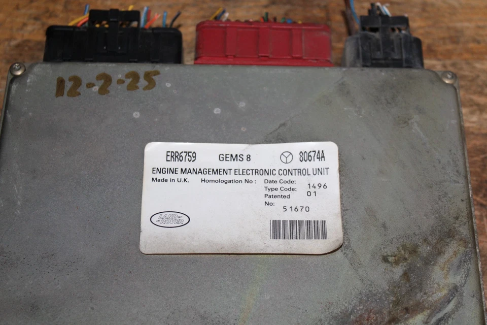 Land Rover Discovery 1996 ECU motor ordenador ERR6759 PCM Foto 4 de 4