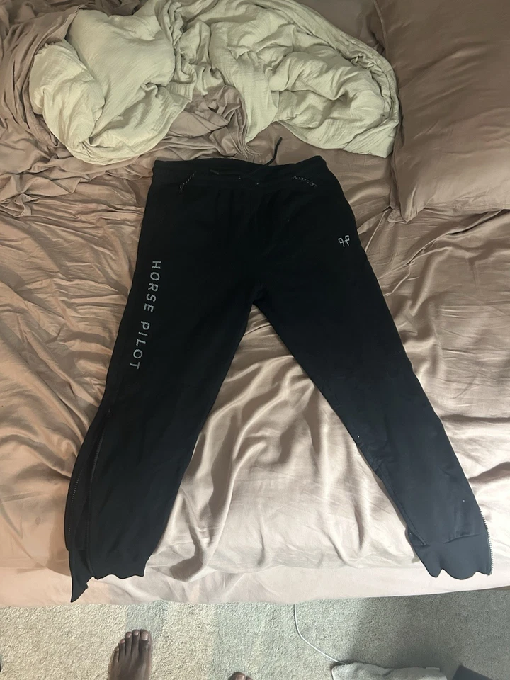 Pantalones Horse Pilot Team talla XL negros para hombre Foto 2 de 4