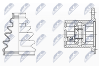 NTY Gelenksatz, Antriebswelle NPW-SU-015 FüR Suzuki