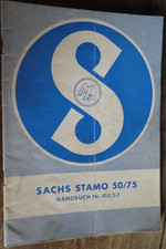 1963 SACHS  STAMO 50 ccm  75 ccm  Station&auml;r Motor HANDBUCH Bedienungsanleitung