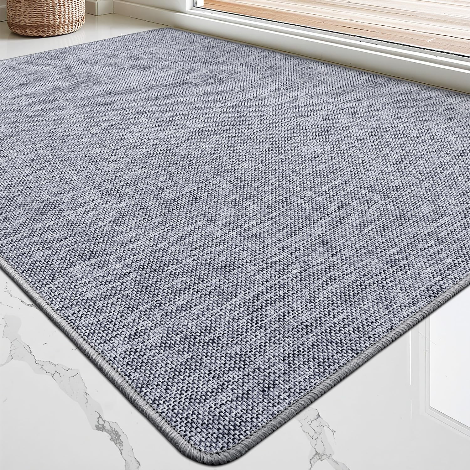 Ultra Thin Non Slip Rubber Backing Door Mat for Indoor Entryway
