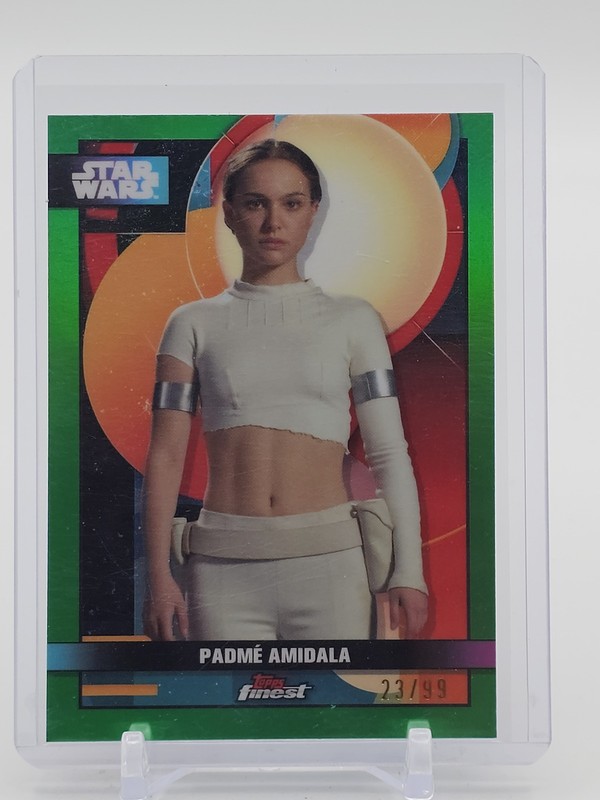 PADME AMIDALA 2025 TOPPS FINEST STAR WARS GREEN REFRACTOR /99 #F-10 Q3545