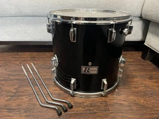 Rogers R-360 16x15, 16" Rack Tom Drum, Vintage, Black