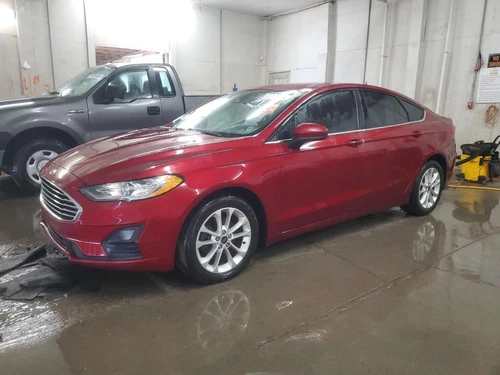 Used Right Door Mirror fits: 2019 Ford Fusion power removable painted cover w/bl