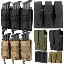 Tactical Molle Magazine Pouch Pistol Mag Holster for 9mm Single/Double/Triple