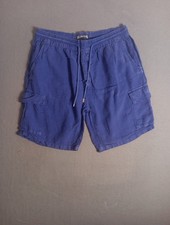 Vilebrequin 100 Linen Bermuda Cargo Shorts XL  34 9 Men  s Indigo Loose Fit