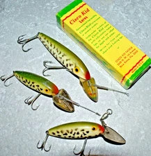 Cisco Kid Fishing Lure Vintage Coachdog 1 box & 3 Lures