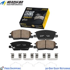 Ceramic Front Brake Pads w/Hardware for Chevy Malibu 2016-2020 All Models