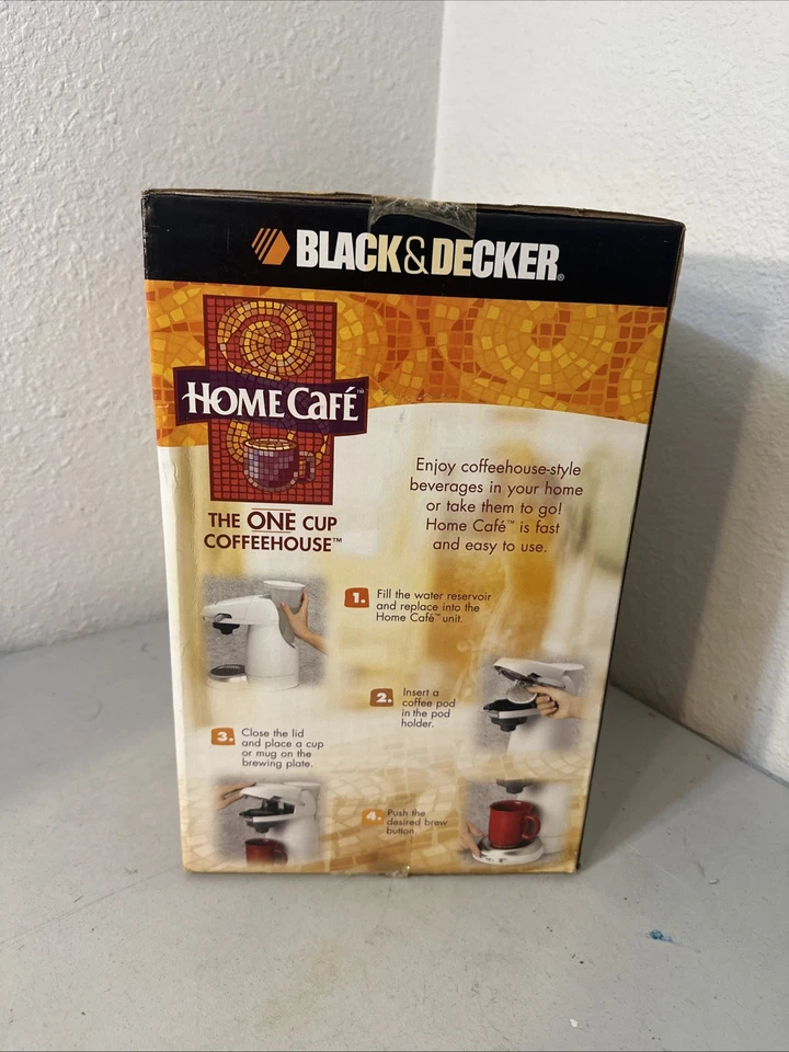 Black And Decker Home Cafe The One Cup Coffeehouse New Sealed Box - Image 2 of 4