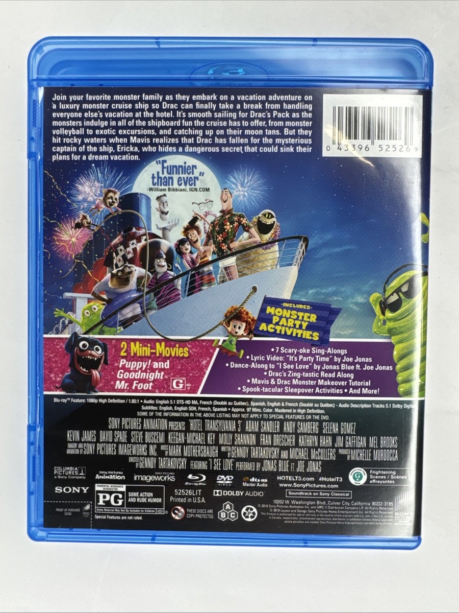 Hotel Transylvania 3: Summer Vacation (Blu-ray, 2018) 43396525269