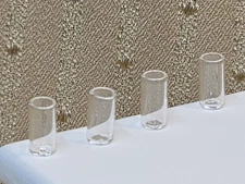 SET OF 4 TOM COLLINS GLASSES FOR MINIATURE DOLLHOUSE