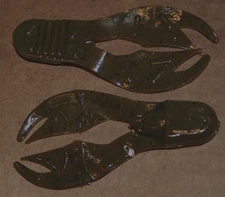 50 Pk Bulk Bass Plastics 3 1/4" Chunk Trailer Green Pumpkin Jig Trailer