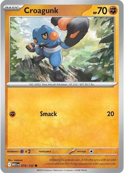 Croagunk Common ME01: Mega Evolution 078/132 NM
