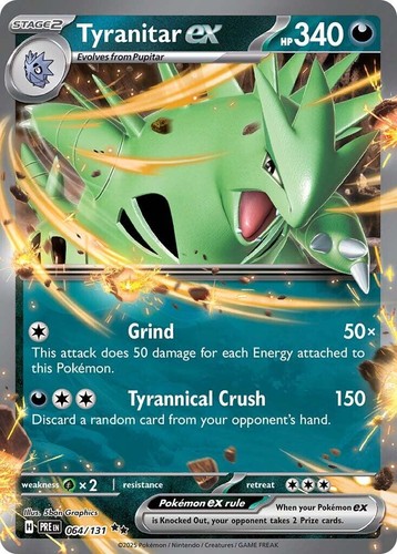 NM Holofoil - Tyranitar ex [PRE - 064/131]