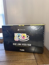 CORSAIR iCUE LINK H100i RGB Liquid CPU Cooler - QX120 RGB Fans - White - 240mm