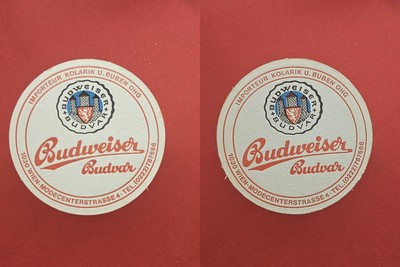 Budweiser Budvar Importeur Kolarik u. Buben Brauerei Bierdeckel Bier