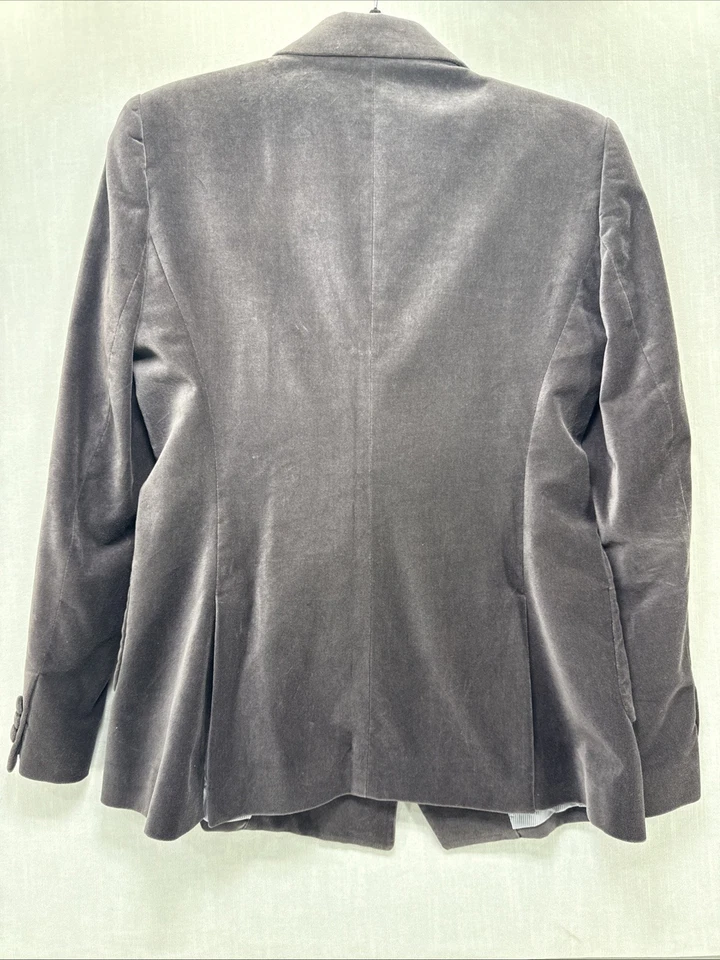 Blazer de Terciopelo Exclusivo de Band of Outsiders Japón Talla 4 Gris Diseñador Raro Foto 4 de 4