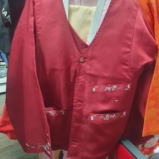 Men's Hanbok Magoja in Wine Color - Size 58