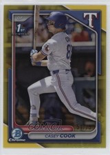 2024 Bowman Draft Chrome Yellow Refractor 54/75 Casey Cook #BDC-66 1a39