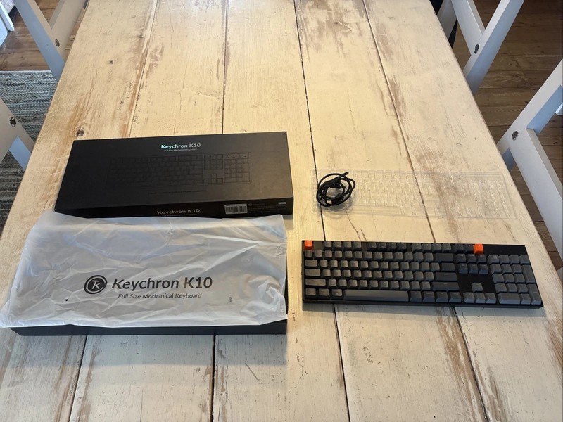 Keychron K10 Full Size Mechanical Keyboard with Blue Switches