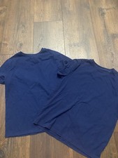 Lot Of 2 Navy Blue T Shirts Size 10/12 By Cat Jack 15