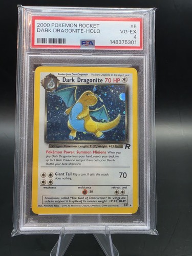 Dark Dragonite (Unlimited) graded PSA 4 for sale on eBay