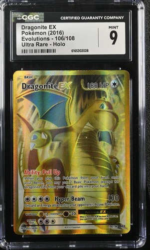 Dragonite-EX graded CGC 9 for sale on eBay