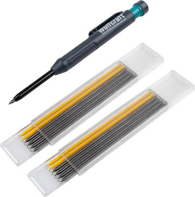 Wolfcraft Tieflochmarker-Set I 8661000 I Zum Anzeichnen an Schwer Zugänglichen S