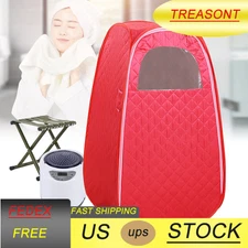 2.6L Portable Home Steam Sauna Tent Spa Loss Weight Full Body Detox Therapy NEW