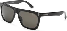 NEW Tom Ford FT 0513N Sunglasses 01D Shiny Black 100 AUTHENTIC