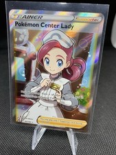 Pokémon Center Lady 185/185 Swsh04: Vivid Voltage Full Art Holo Ultra Rare on eBay